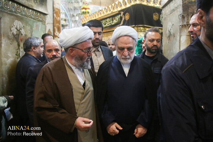 تشرف رئیس قوه قضاییه به حرم حضرت فاطمه معصومه(س)