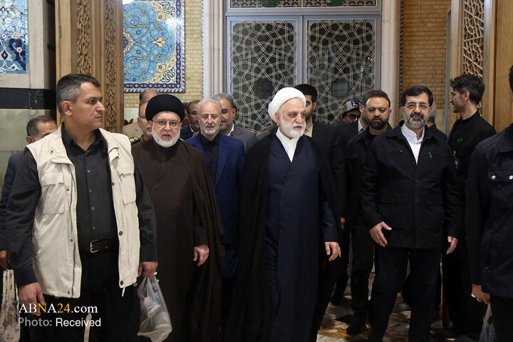 تشرف رئیس قوه قضاییه به حرم حضرت فاطمه معصومه(س)