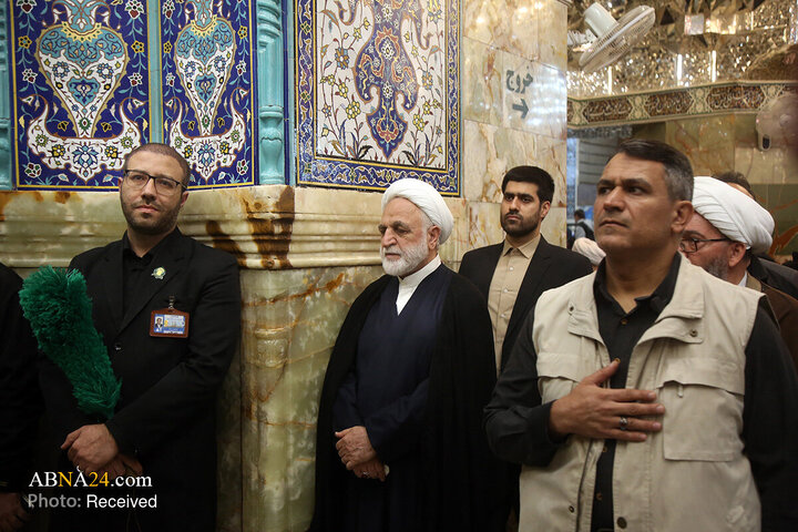 تشرف رئیس قوه قضاییه به حرم حضرت فاطمه معصومه(س)