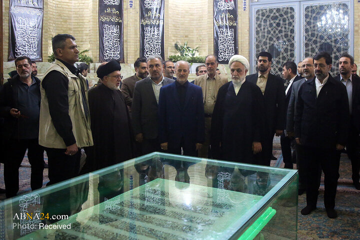 تشرف رئیس قوه قضاییه به حرم حضرت فاطمه معصومه(س)
