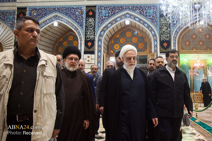 تشرف رئیس قوه قضاییه به حرم حضرت فاطمه معصومه(س)