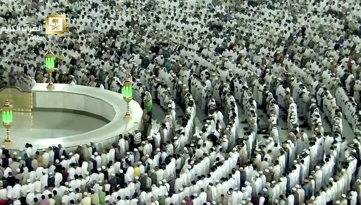 ویدیو | نماز باران در مسجدالحرام اقامه شد