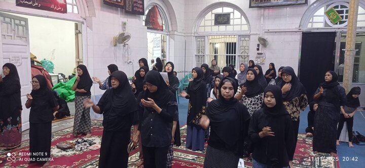 ပြည် မြို့ ကျောင်းကြီး ရှီအဟ် မတ်စ်ဂျစ်ဒ် တွင် အမျိုးသမီးများ၏ သခင်မကြီး ဇဲဟ်ရာ (စ.အ) အတွက် ပြုလုပ် သည့် အဇါဒါရီ မြင်ကွင်း ။ ။ Photos