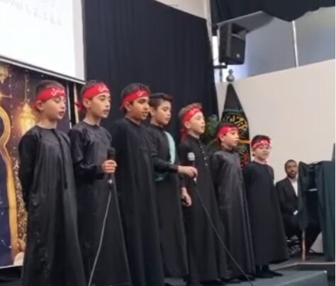 ویدیو | تواشیح گروهی از کودکان در حسینیۀ امام سجاد(ع) سیدنی در رثای حضرت زهرا(س)