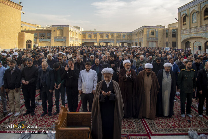 گزارش تصویری | اقامه نماز باران در آستان مقدس حضرت عبدالعظیم(ع)