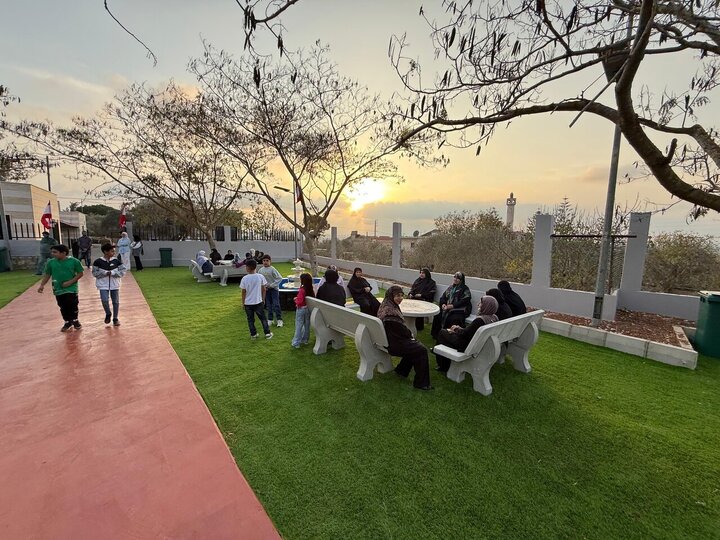 تقرير مصور/ افتتاح حديقة عامة ونادٍ في بلدة بني حيان بلبنان التي تعرضت للعدوان الصهيوني الغاشم