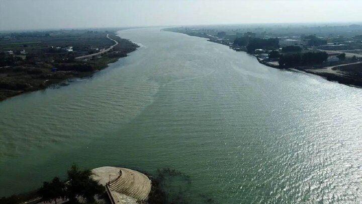 ویدیو | وضعیت رودخانه دجله عراق پس از بارش باران