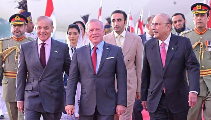 اردن کے شاہ عبد اللہ 2 روزہ دورے پر پاکستان پہنچ گئے