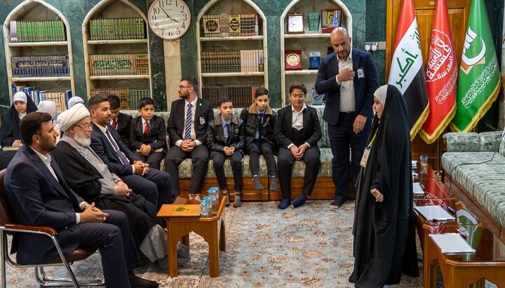 تقرير مصور/ ممثل المرجعية العليا يستقبل طلبة برنامج الحساب الذهني (السوروبان)