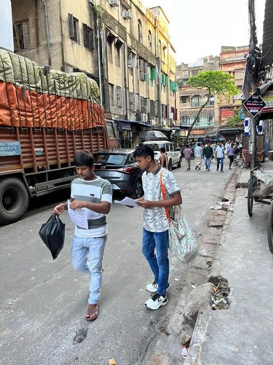 "Wêneya nûçeyên|Berdewamiya kampanyaya boykota Îsraîlê li kolananê yên Kelketa Hindistanê"