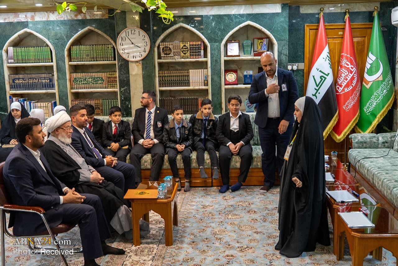 Picha | Mwakilishi wa Ayatollah Sistani nchini Iraq akutana na wanafunzi wa kozi ya Hisabati ya Akili (Soroban)