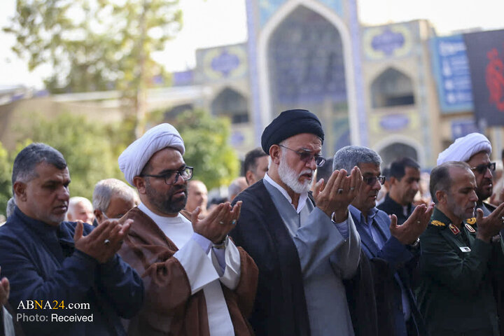 اقامه نماز باران در سومین حرم اهل بیت(ع)