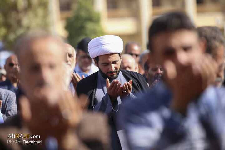 اقامه نماز باران در سومین حرم اهل بیت(ع)