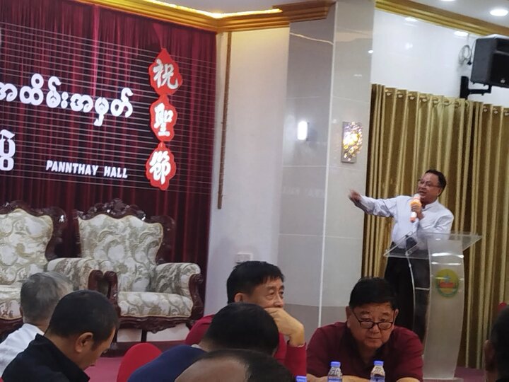 မန္တလေးမြို့ ပန်းသေးဗလီ ခန်းမတွင်  တမန်တော်(ဆွ) နေ့ (ရှိန်ကျီ) အထိမ်း အမှတ် မိတ်ဆုံ ထမင်းစား ပွဲ အခမ်း အနား ကျင်းပ ။ ။ Photos