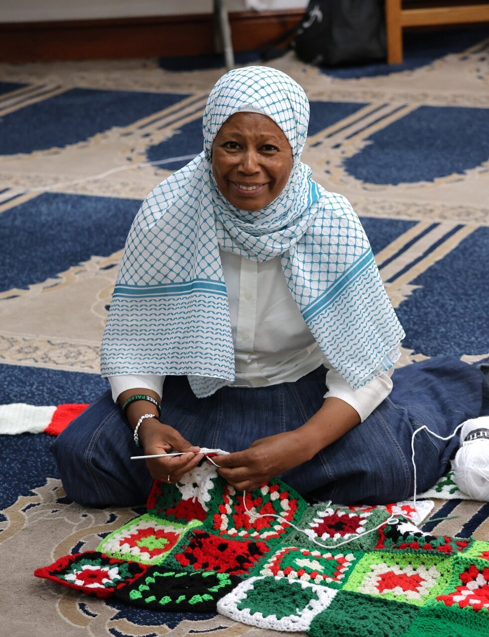 Picha kuhusu mradi wa fani ya ushonaji kwa ajili ya Palestina katika Msikiti wa Afrika Kusini