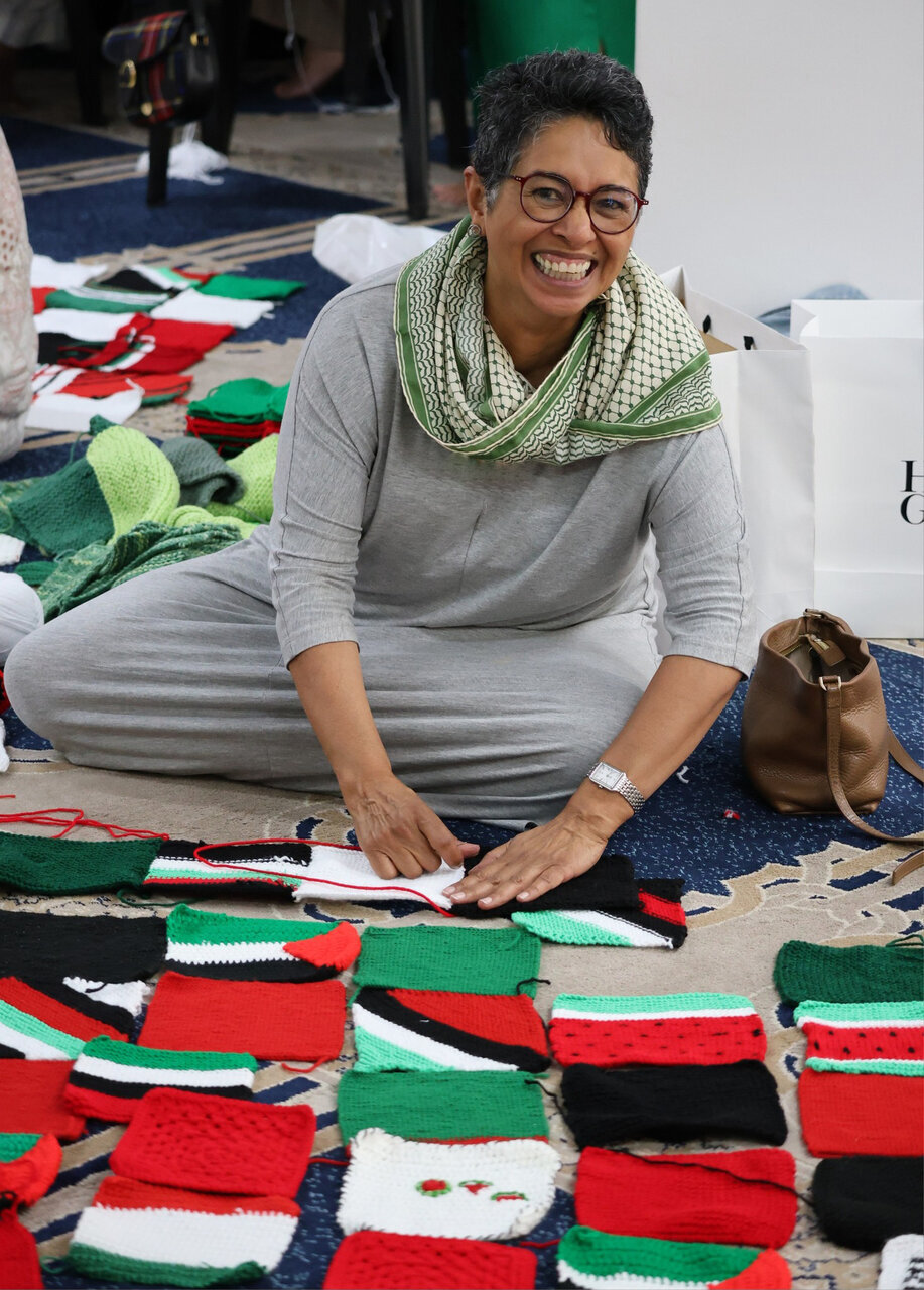 Picha kuhusu mradi wa fani ya ushonaji kwa ajili ya Palestina katika Msikiti wa Afrika Kusini