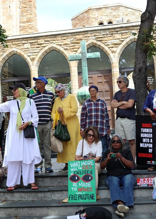 南非圣乔治教堂举行第108次跨宗教集会抗议加沙种族灭绝