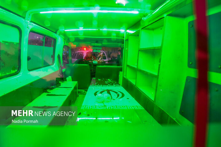 Photos: Funeral of 10 unidentified martyrs in Iran's Karaj