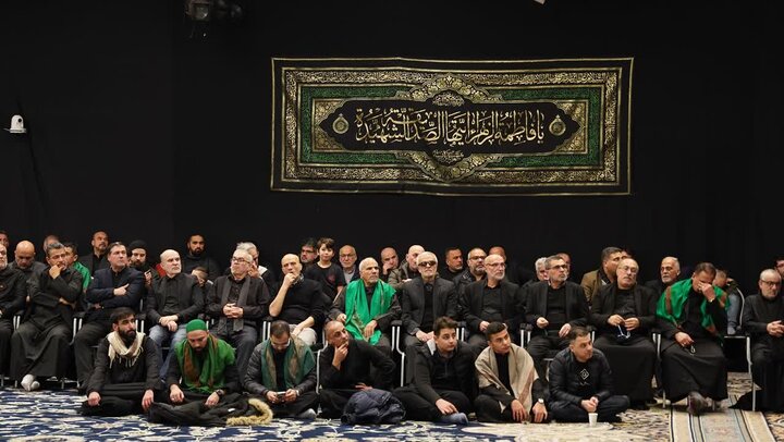 ویدیو | طنین سوگ فاطمی در سوئد با نوای محمد الحجیرات