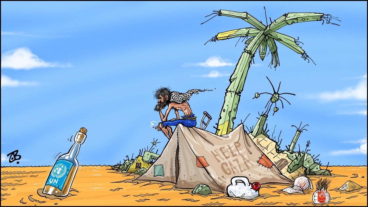 Cartoon: Gaza in the sea of mud