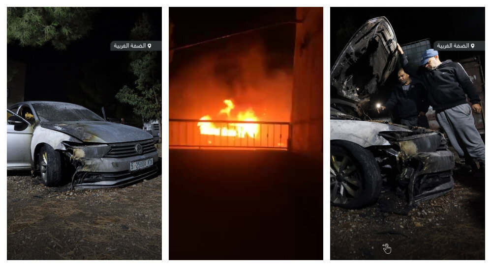 定居者袭击伯利恒村庄并焚烧巴勒斯坦人的房屋和车辆 + 图片