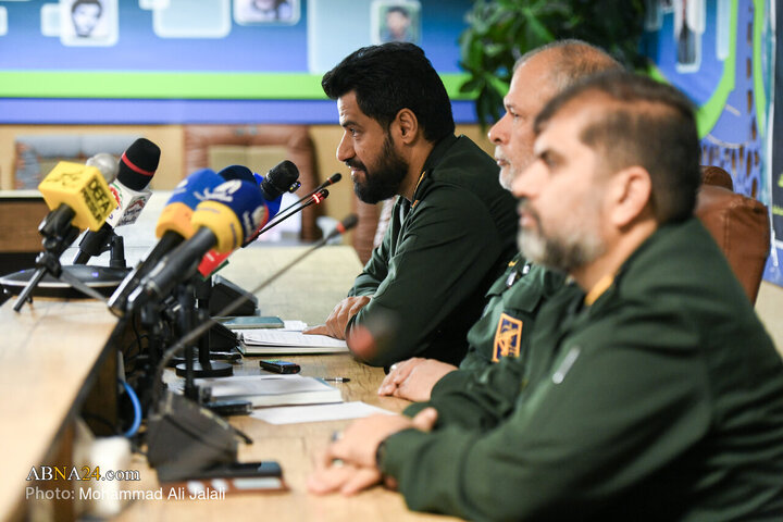 اولین نشست خبری فرمانده سپاه امام علی‌بن‌ ابیطالب‌(ع) قم