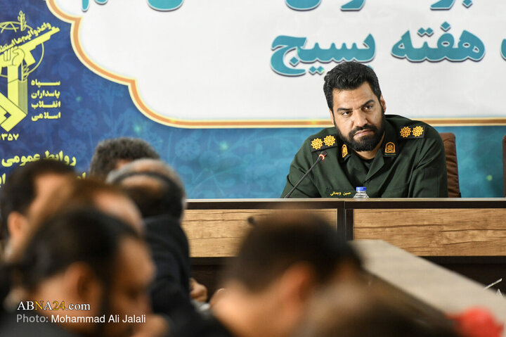 اولین نشست خبری فرمانده سپاه امام علی‌بن‌ ابیطالب‌(ع) قم