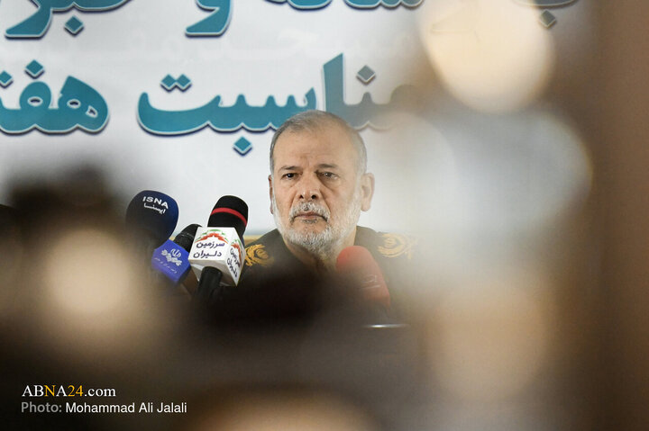 اولین نشست خبری فرمانده سپاه امام علی‌بن‌ ابیطالب‌(ع) قم