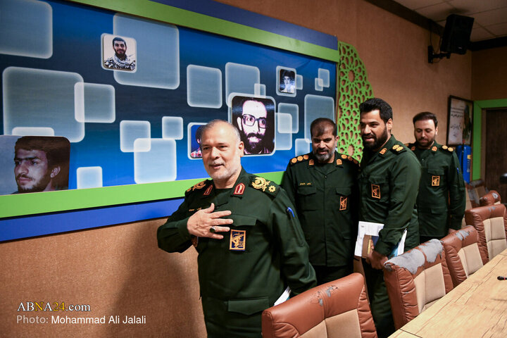 اولین نشست خبری فرمانده سپاه امام علی‌بن‌ ابیطالب‌(ع) قم