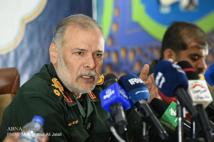 اولین نشست خبری فرمانده سپاه امام علی‌بن‌ ابیطالب‌(ع) قم