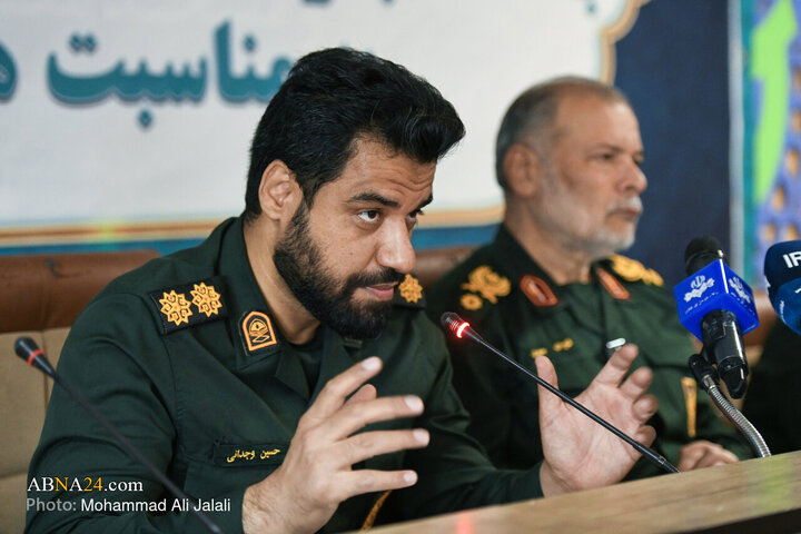 اولین نشست خبری فرمانده سپاه امام علی‌بن‌ ابیطالب‌(ع) قم