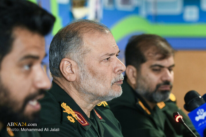 اولین نشست خبری فرمانده سپاه امام علی‌بن‌ ابیطالب‌(ع) قم