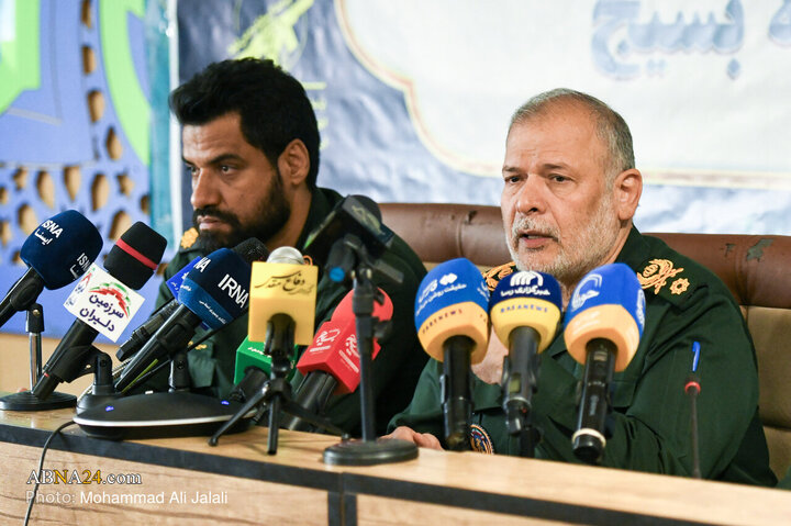 اولین نشست خبری فرمانده سپاه امام علی‌بن‌ ابیطالب‌(ع) قم