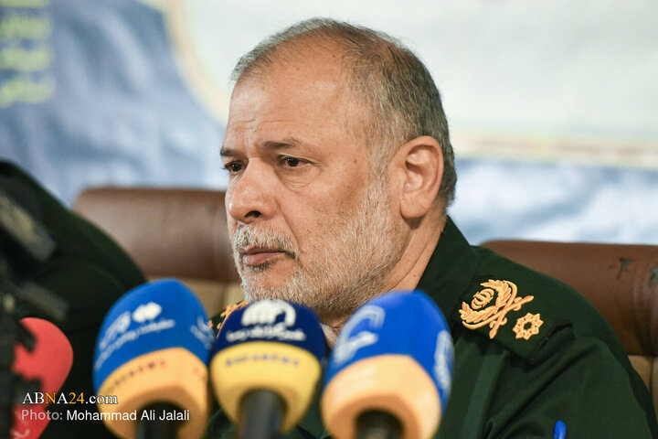 اولین نشست خبری فرمانده سپاه امام علی‌بن‌ ابیطالب‌(ع) قم