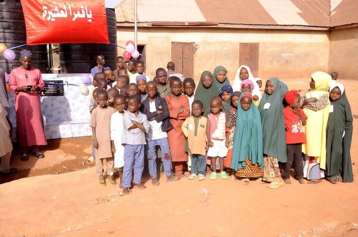 تقرير مصور/ افتتاح مشروع مائي جديد باسم السيدة فاطمة الزهراء بمنطقة نائية في نيجيريا