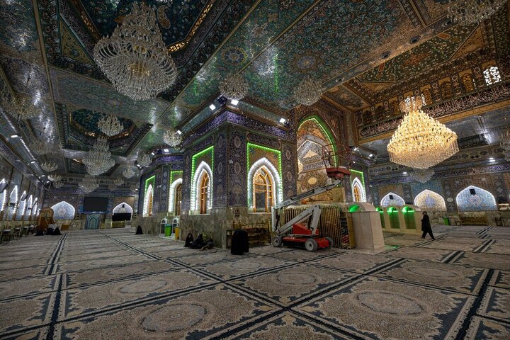 تقرير مصور/ موقع خيام عائلة الامام الحسين في المخيم الحسيني بحلتها الجديدة