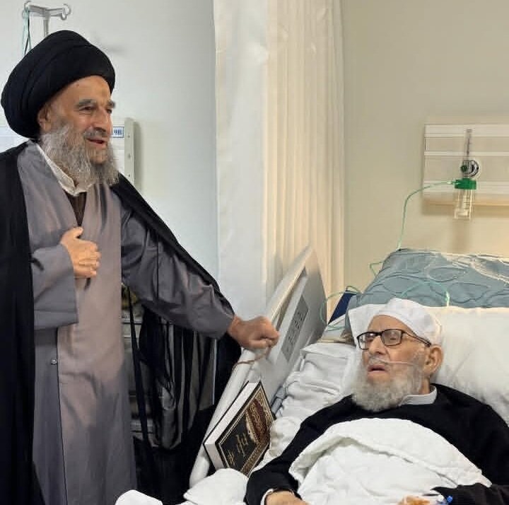 عکس خبری | عیادت آیتالله سید محمدتقی مدرسی از آیتالله سید مرتضی قزوینی