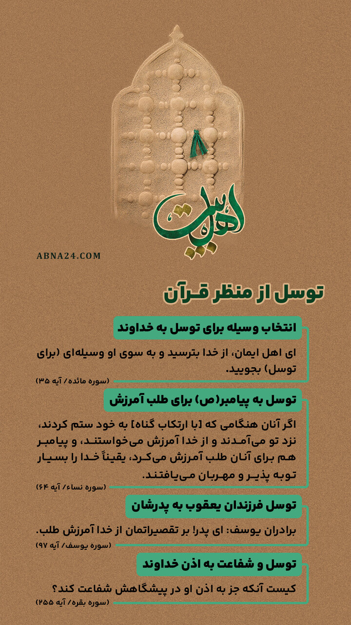 اینفوگرافی | توسل از منظر قرآن