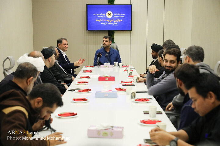Informe fotográfico | Fotos: el representante de la gente de Qom en la Asamblea Consultiva Islámica visita la Agencia de Noticias Internacional AhlulBayt (ABNA)