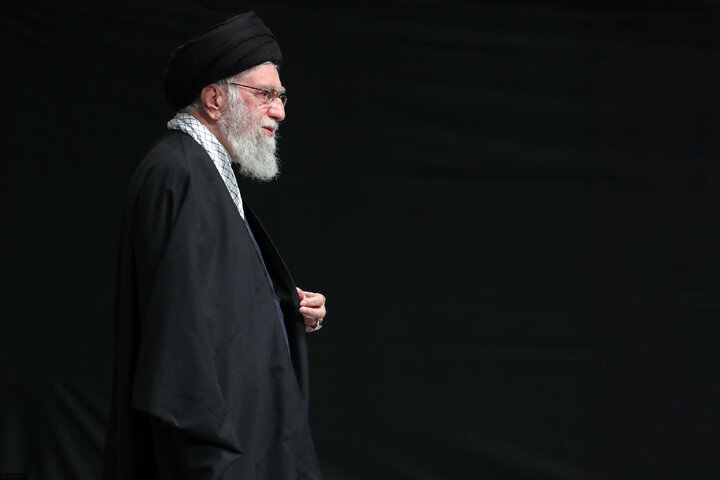 Imam Khamenei attends first night of mourning ceremony for Hazrat Zahra