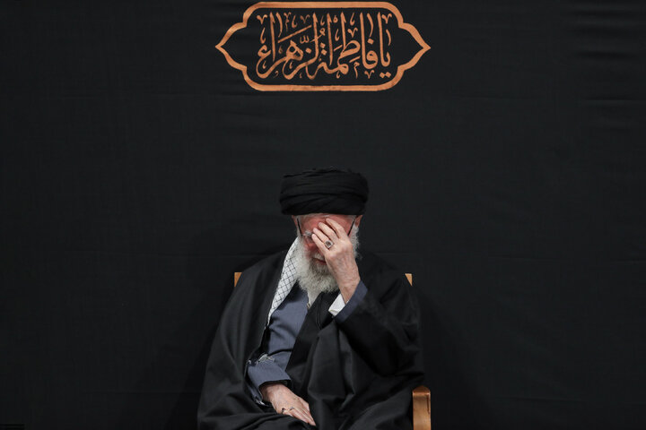 Imam Khamenei attends first night of mourning ceremony for Hazrat Zahra