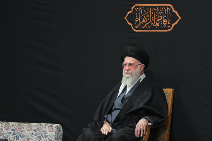 Imam Khamenei attends first night of mourning ceremony for Hazrat Zahra
