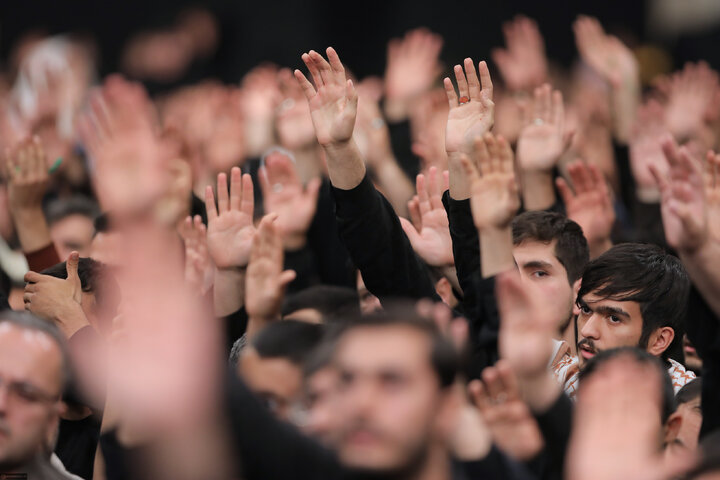 Imam Khamenei attends first night of mourning ceremony for Hazrat Zahra