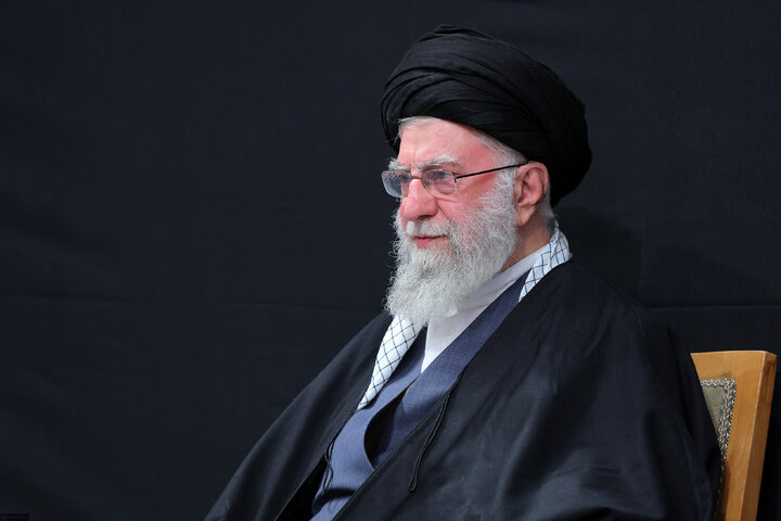 Imam Khamenei attends first night of mourning ceremony for Hazrat Zahra