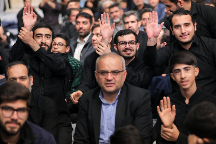 Imam Khamenei attends first night of mourning ceremony for Hazrat Zahra