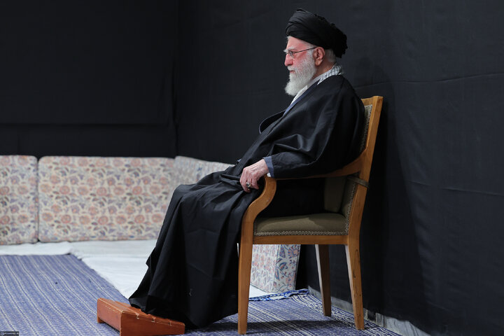 Imam Khamenei attends first night of mourning ceremony for Hazrat Zahra
