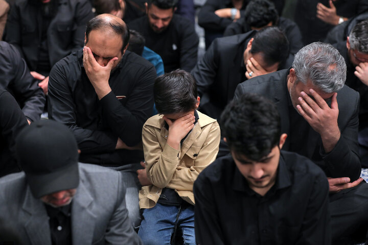 Imam Khamenei attends first night of mourning ceremony for Hazrat Zahra