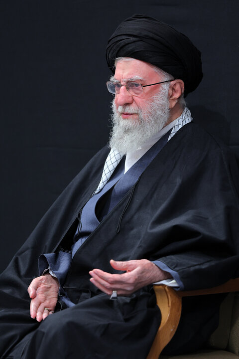 Imam Khamenei attends first night of mourning ceremony for Hazrat Zahra