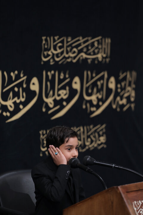 Imam Khamenei attends first night of mourning ceremony for Hazrat Zahra