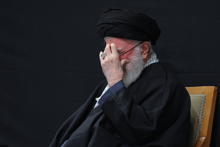 Imam Khamenei attends first night of mourning ceremony for Hazrat Zahra